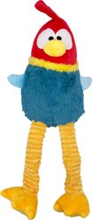 Huxley & Kent Lankies Red Rooster Squeaky Plush Dog Toy, Red/Teal/Yellow, Large