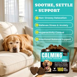 BuddyCheer Chicken Flavored Soft Chew Calming Supplement for Dogs, 180 count slide 2 of 8