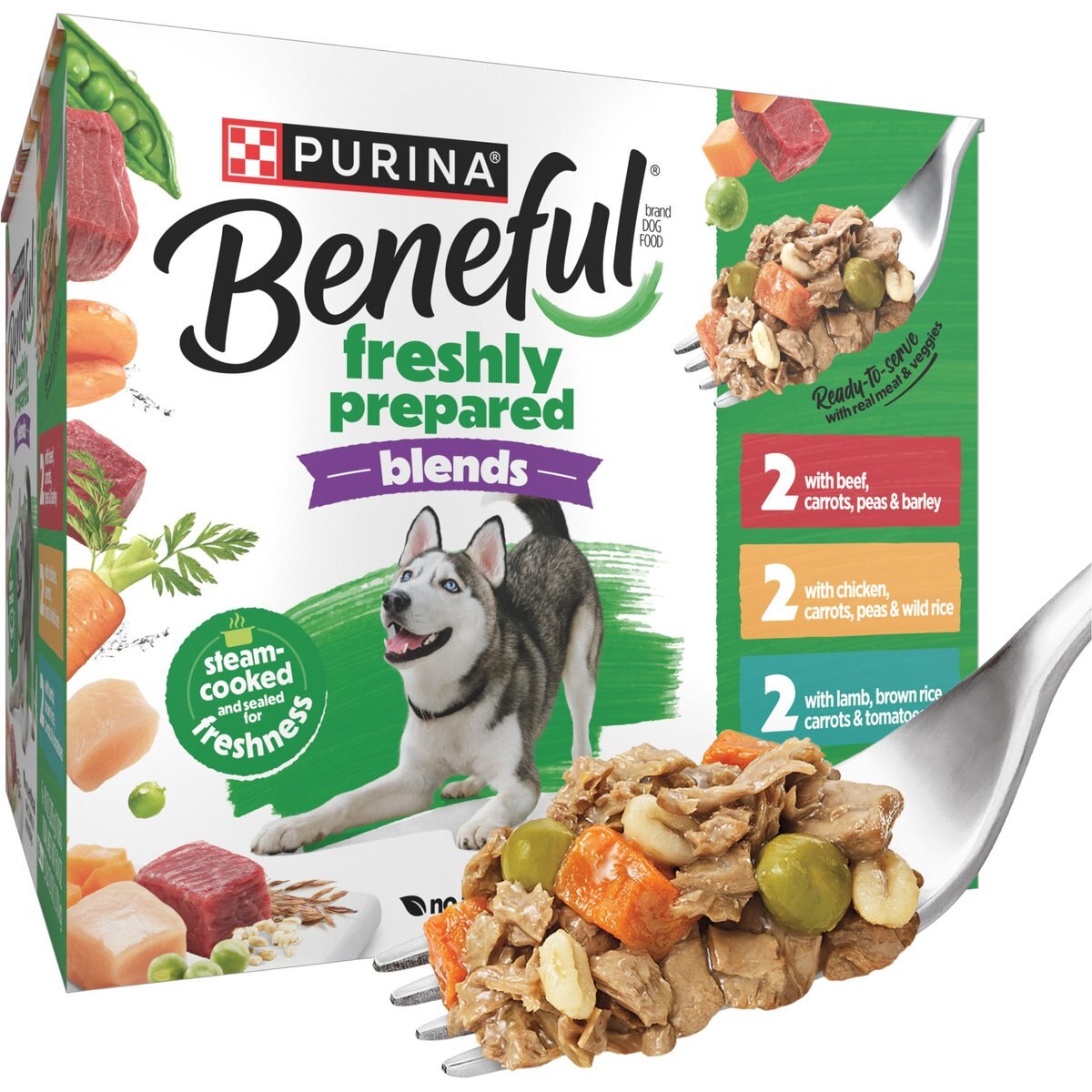 Purina Beneful Freshly Prepared Blends Variety Pack Wet Dog Food, 10-oz, case of 6