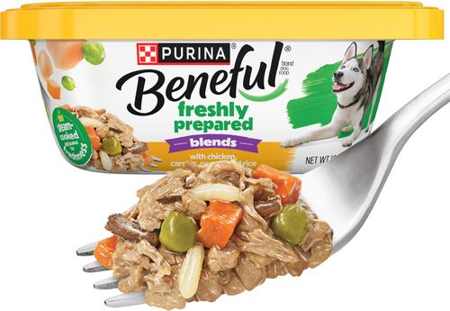 Purina Beneful Freshly Prepared Blends with Chicken, Carrots, Peas & Wild Rice Wet Dog Food 10-oz container, case of 8