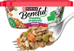 Purina Beneful Freshly Prepared Blends with Beef, Carrots, Peas, & Barley Wet Dog Food, 10-oz, case of 8