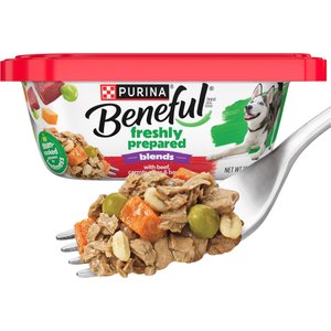 Purina Beneful Freshly Prepared Blends with Beef, Carrots, Peas, & Barley Wet Dog Food, 10-oz, case of 8