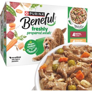 Purina Beneful Freshly Prepared Meals Variety Pack Wet Dog Food, 10-oz, case of 12