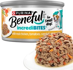 Purina Beneful IncrediBites with Real Chicken & Gravy Small Breed Wet Dog Food, 3-oz can, case of 12