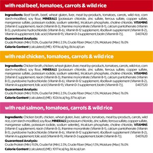 Purina Beneful IncrediBites Adult Variety Pack Chicken Beef & Salmon Small Breed Wet Dog Food, 3-oz can, case of 30