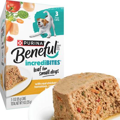 Purina Beneful IncrediBites Pate with Real Chicken Recipe Small Breed Wet Dog Food, 3-oz can, case of 24