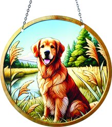 d'ears Golden Retriever by River Suncatcher