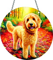 d'ears Golden Doodle Fall Suncatcher slide 1 of 2