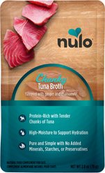 Nulo FreeStyle Chunky Tuna Broth Wet Cat Food Topper, 2.8-oz pouch, case of 24