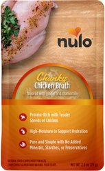 Nulo FreeStyle Chunky Chicken Broth Grain-Free Wet Cat Food Topper, 2.8-oz pouch, case of 24