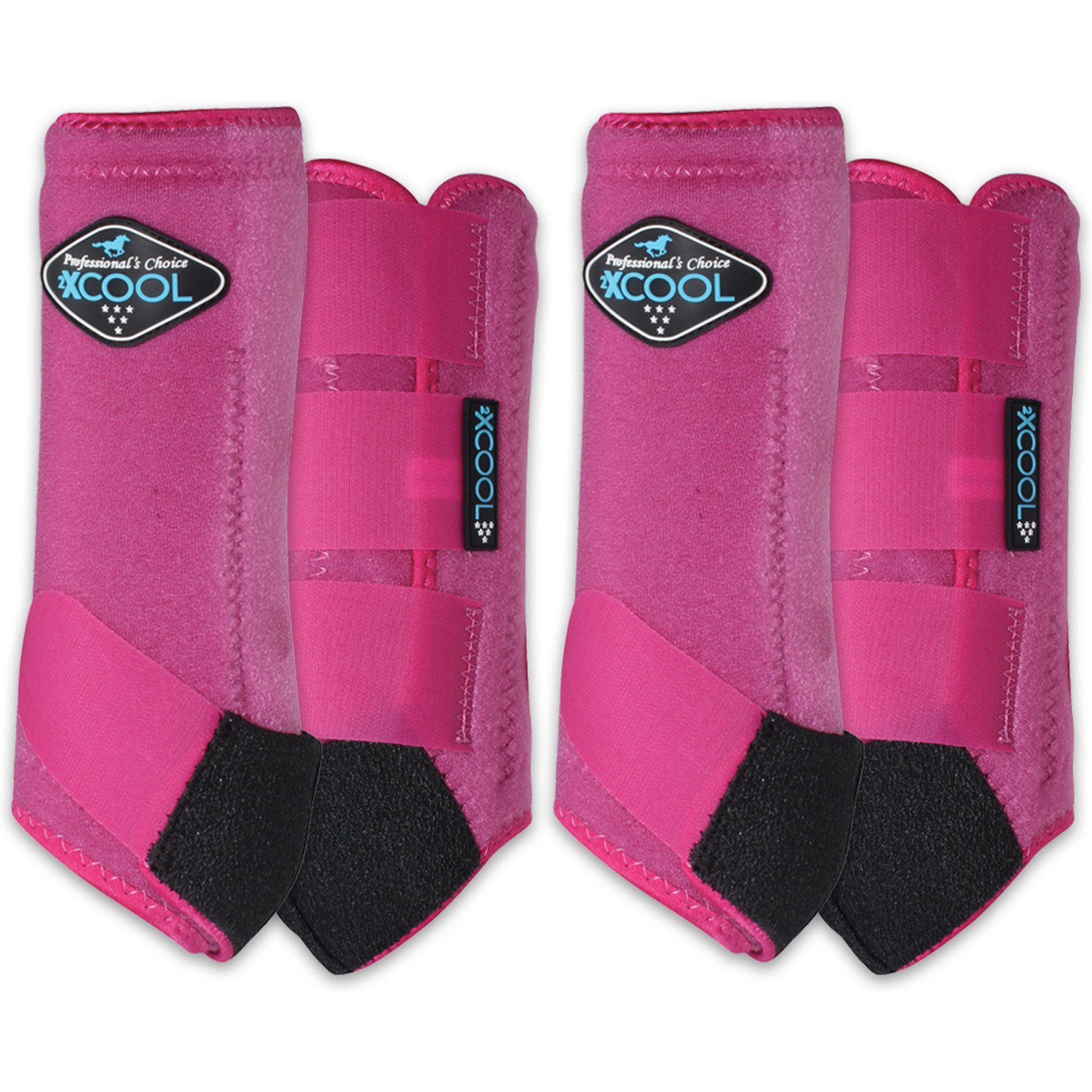 Professional's Choice 2XCool Sports Medicine Horse Boot, Raspberry, Small, 4 count