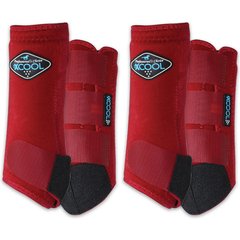Professional's Choice 2XCool Sports Medicine Horse Boot, Crimson, Medium, 4 count