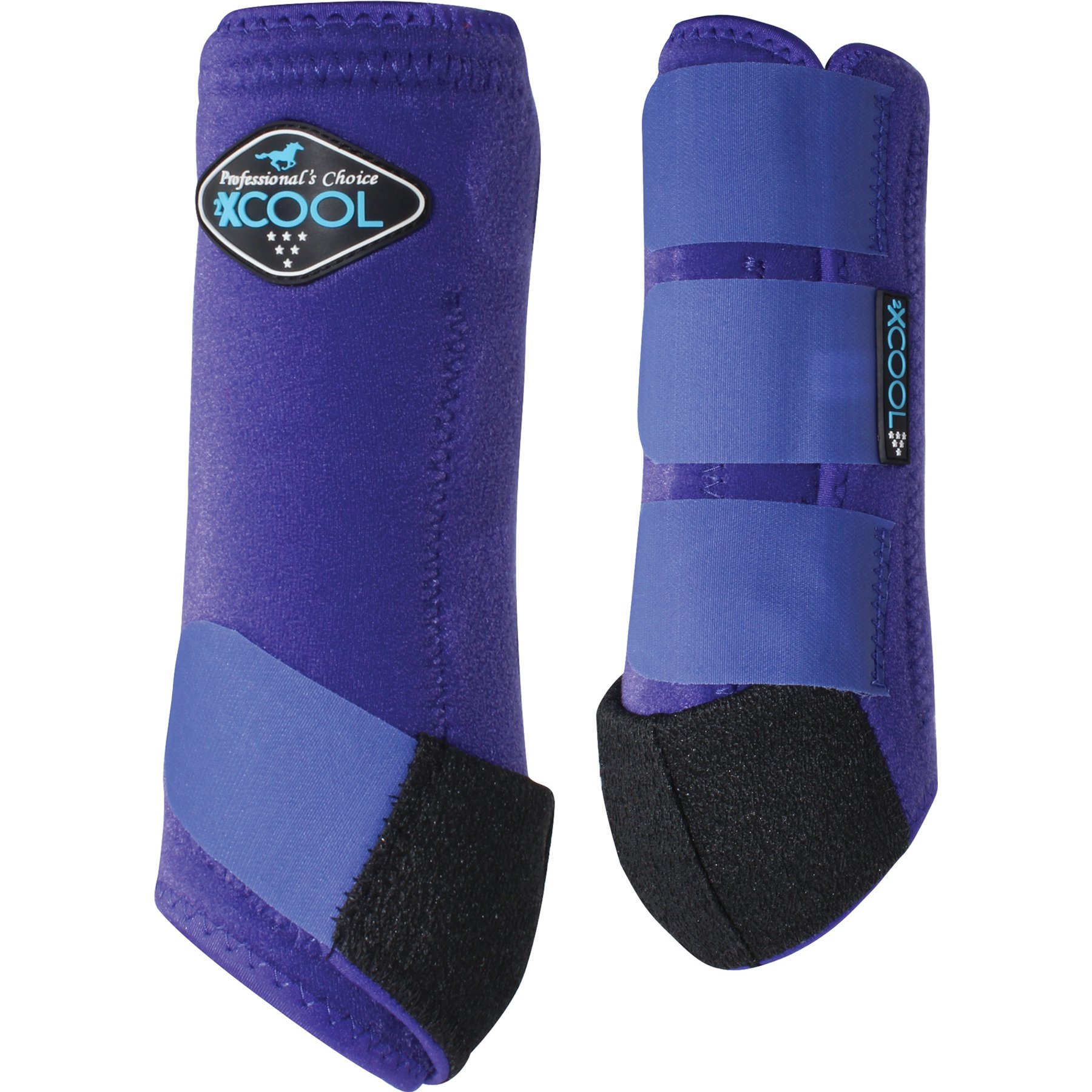 Professional's Choice 2XCool Sports Medicine Horse Boot, Fronts, Purple, Medium, 2 count