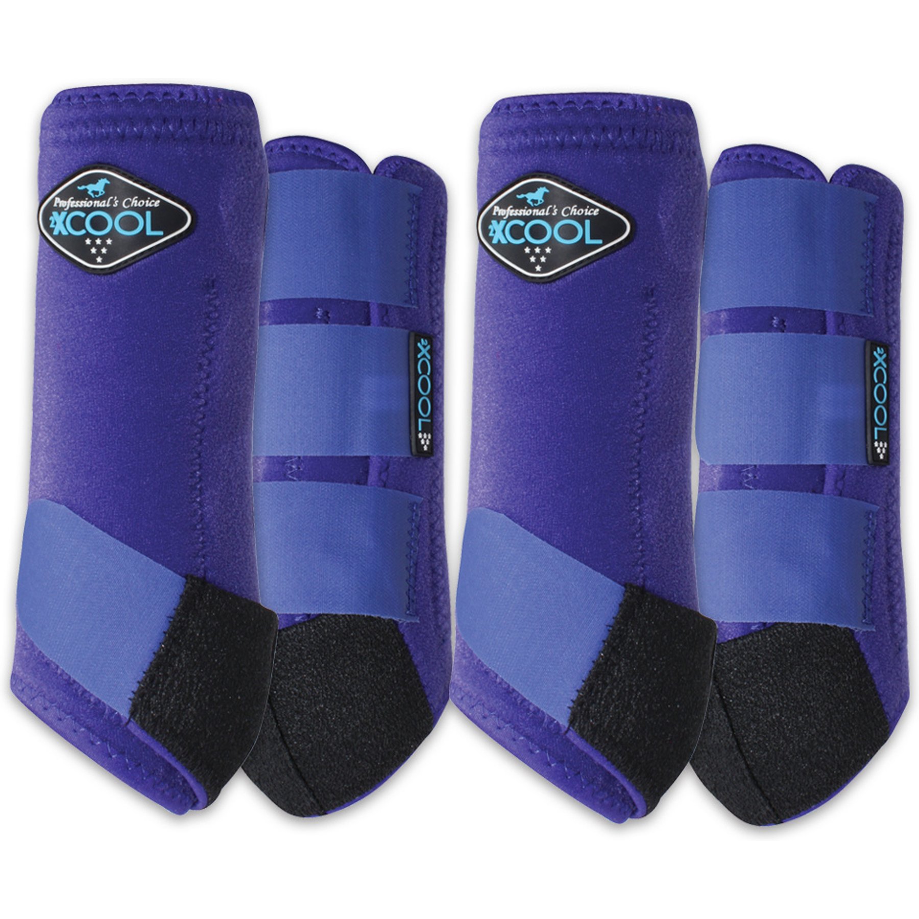 Professional's Choice 2XCool Sports Medicine Horse Boot, Purple, Medium, 4 count
