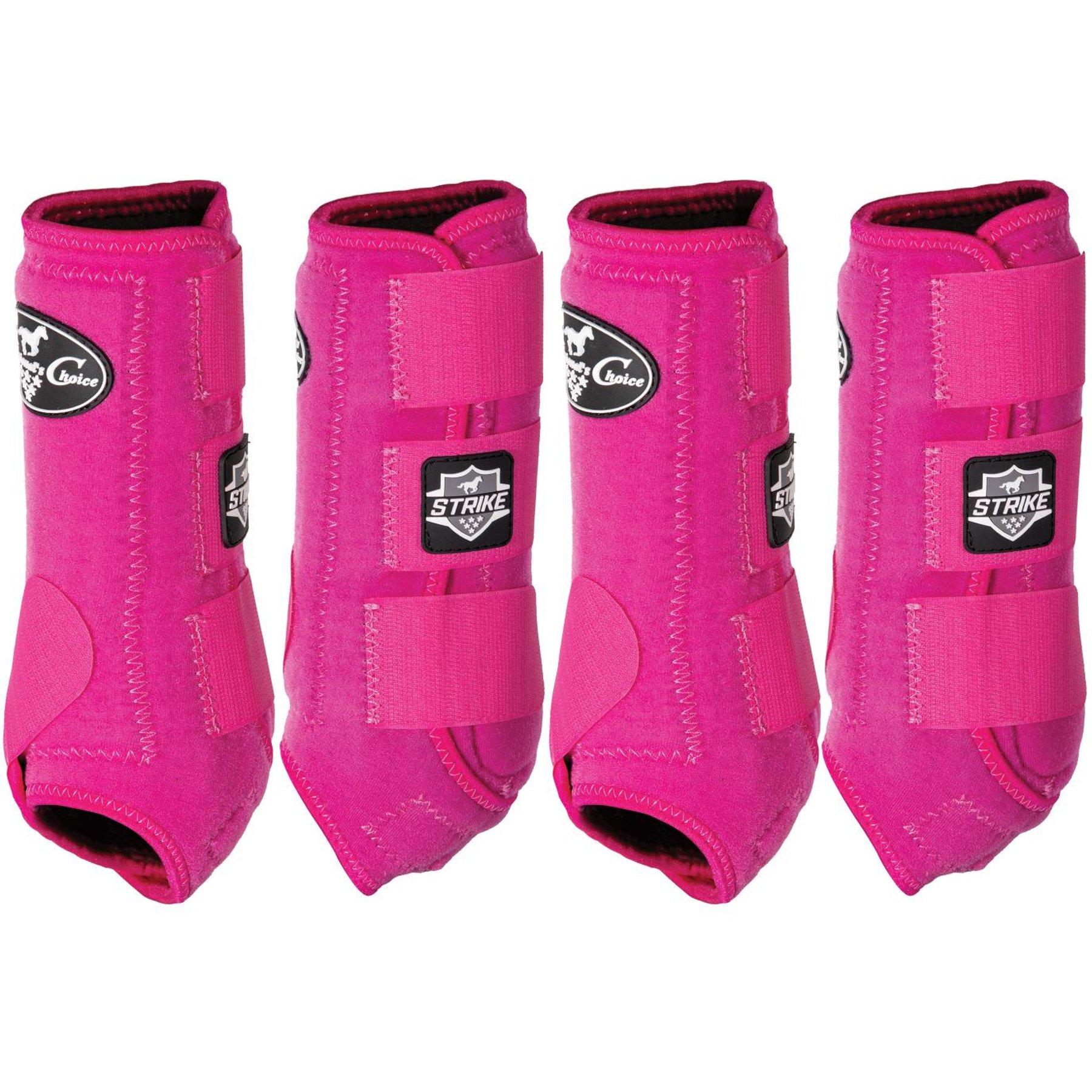 Professional's Choice Strike Sports Medicine Horse Boot, Raspberry, Medium, 4 count