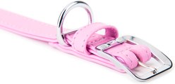 myfamily Hermitage Leather Dog Collar, Pink, Medium/Large: 15 to 17-in neck, 1.25-in wide slide 2 of 4