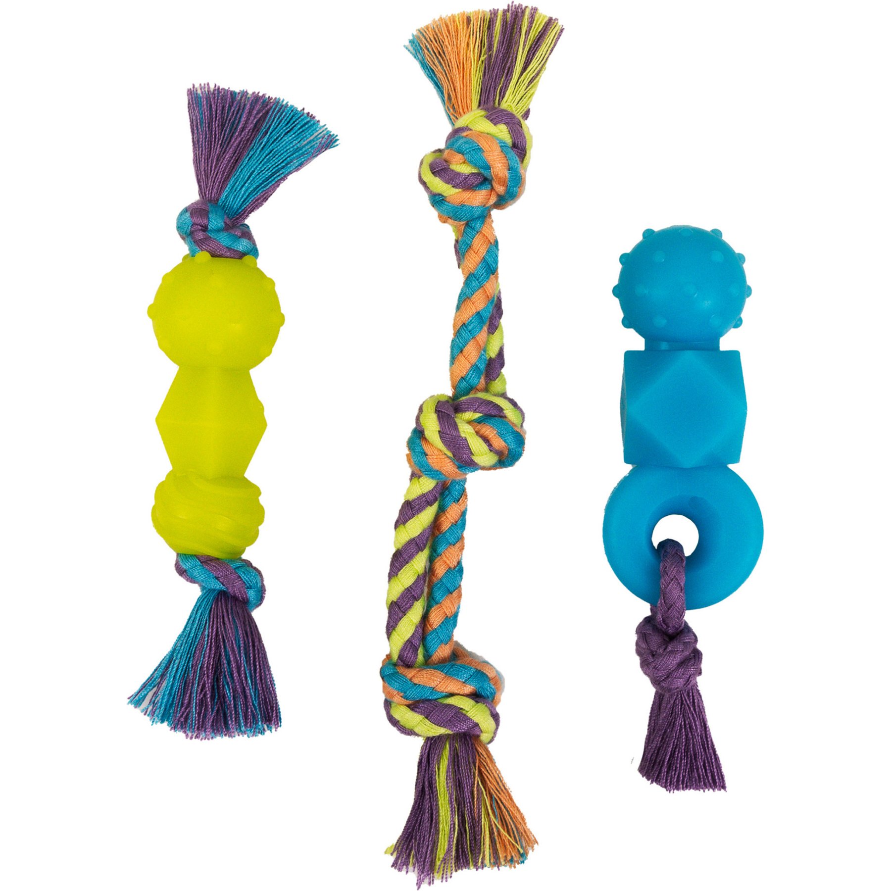 Pupstages Mini Dentachew Tough Dog Chew Toy, 3 count