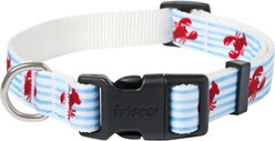 Frisco Coastal Lobster Dog Collar, M: 14 to 20-in neck, 3/4-in wide