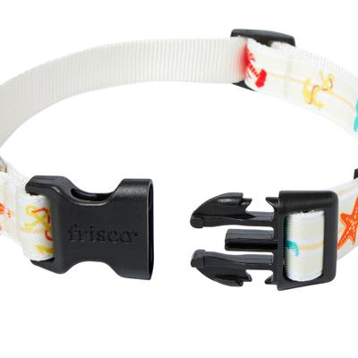 Show full view: Frisco Coastal Sea Creature Ivory Dog Collar, L/XL: 18 to 26-in neck, 1-in wide slide 2 of 9