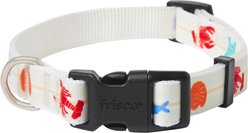 Frisco Coastal Sea Creature Ivory Dog Collar, M: 14 to 20-in neck, 3/4-in wide