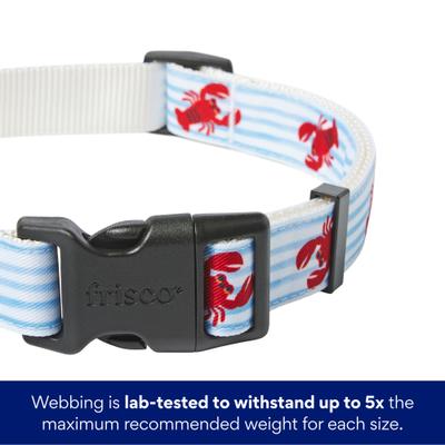 Show full view: Frisco Coastal Lobster Dog Collar, L/XL: 18 to 26-in neck, 1-in wide slide 4 of 9