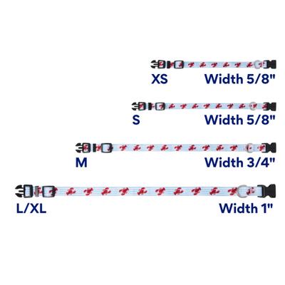 Show full view: Frisco Coastal Lobster Dog Collar, L/XL: 18 to 26-in neck, 1-in wide slide 5 of 9