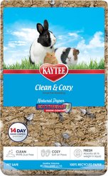 Kaytee Clean & Cozy Natural Paper with Extreme Odor Control Small Pet Bedding, Brown, 70-L