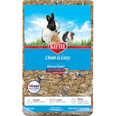 Kaytee Kaytee Clean & Cozy Natural Paper with Extreme Odor Control Small Pet Bedding, Brown, 70-L