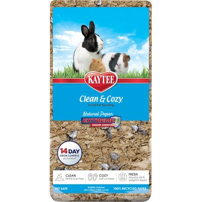 Kaytee Kaytee Clean & Cozy Natural Paper with Extreme Odor Control Small Pet Bedding, Brown, 24.6-L