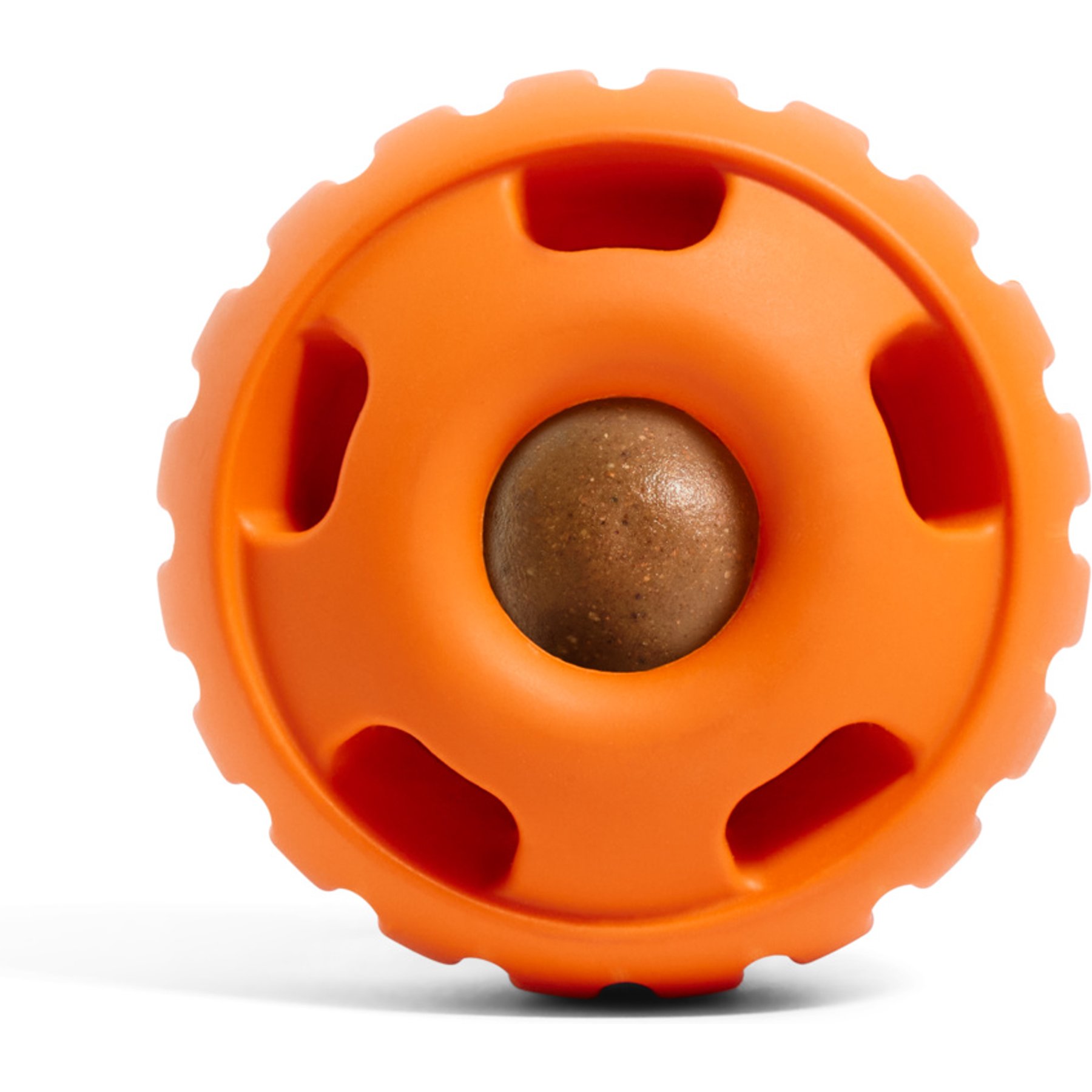 Woof Pupsicle Tough Chew Treat Dispensing Dog Toy, Pumpkin, Small