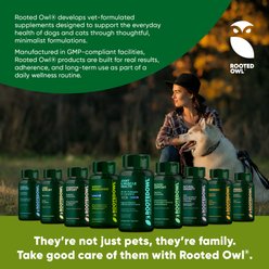 Rooted Owl Natural Joint & Muscle Health Capsules Supplement for Medium & Large Dogs with UC-II Collagen, 30 count slide 2 of 9