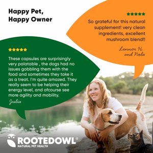 Rooted Owl Natural Immunity Vegan Capsules Supplement with Triple Mushroom Blend for Dogs & Cats, 60 count