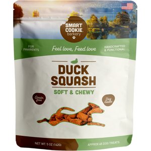 Smart Cookie Barkery Duck & Squash Dog Treats, 5-oz bag