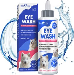 Beloved Pets Tear Stain Dog & Cat Eye Wash Drops, 100-ml bottle