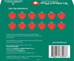Tri-Heart Plus Chewable Tablet for Dogs, 26-50 lbs, (Green Box), 6 Chewable Tablets (6-mos. supply) slide 2 of 9