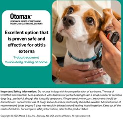 Otomax (Gentamicin / Betamethasone / Clotrimazole) Otic Ointment for Dogs, 15-g slide 2 of 5