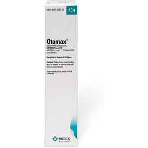 Otomax (Gentamicin / Betamethasone / Clotrimazole) Otic Ointment for Dogs, 15-g