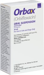 Orbax (orbifloxacin) Oral Suspension for Dogs & Cats, 30 mg/mL, 20-mL slide 2 of 7