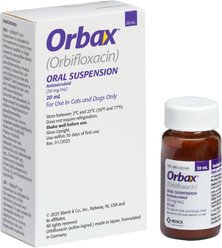 Orbax (orbifloxacin) Oral Suspension for Dogs & Cats, 30 mg/mL, 20-mL slide 2 of 9