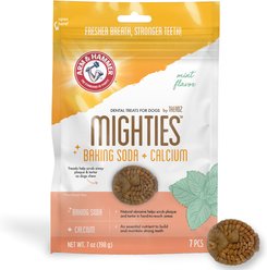 Arm & Hammer Products Mighties By Treadz Toughie The Puffie Mint Flavor Dental Dog Treats, 7-oz bag, 7 count