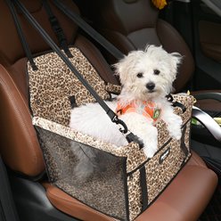 Petbobi Dog & Cat Car Booster Seat, Leopard