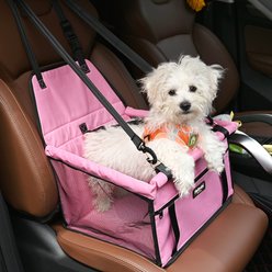 Petbobi Dog & Cat Car Booster Seat, Pink