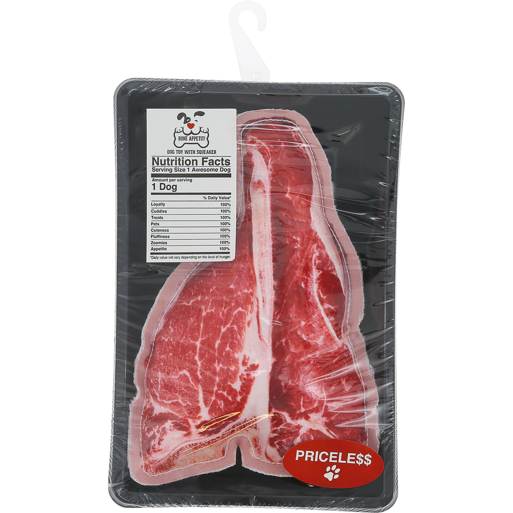 Pavilion Steak Canvas Dog Toy