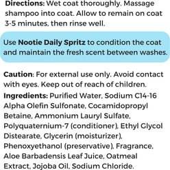 Nootie Sweet Pea & Vanilla Nourishing Formula Dog Shampoo, 16-fl oz bottle slide 2 of 8