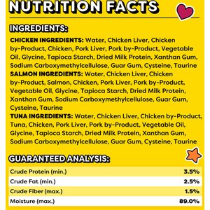 Temptations Creamy Puree Salmon, Chicken & Tuna Variety Pack Lickable Cat Treats, 0.42-oz pouch, 24 count