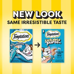 Temptations Creamy Puree with Tuna Lickable Cat Treats, 0.425-oz pouch slide 2 of 9