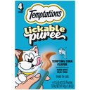 Temptations Creamy Puree with Tuna Lickable Cat Treats, 0.425-oz pouch