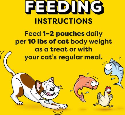 Show full view: Temptations Creamy Puree Salmon, Chicken & Tuna Variety Pack Lickable Cat Treats, 0.42-oz pouch, 24 count slide 7 of 10