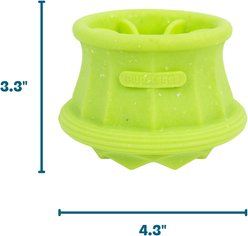 Pupstages Flex-Force Watermelon-Banana Scent Wobble Action Interactive Treat Dispensing Dog Toy, Green, Medium: 3.3 x 4.3 x 4.3-in slide 2 of 6