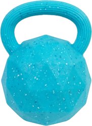 Pupstages Flex-Force Blueberry-Apple Scent Fetch & Herding Tug Handle Durable Floating Ball Dog Toy, Blue, Large: 6.6 x 4.8 x 4.5-in